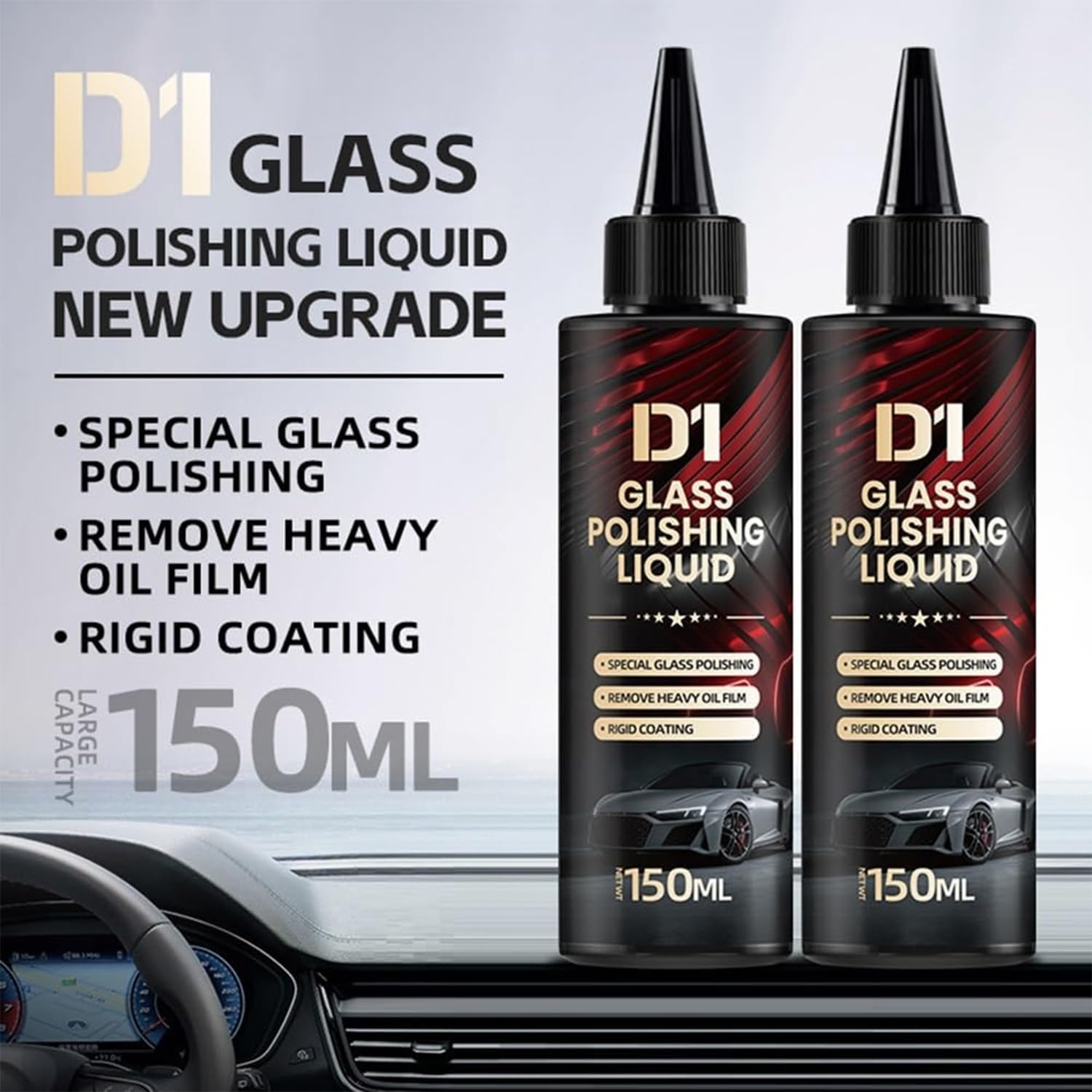 Polishing Liquid Glass Car Polish 100 Ml Each (Pack Of 3)