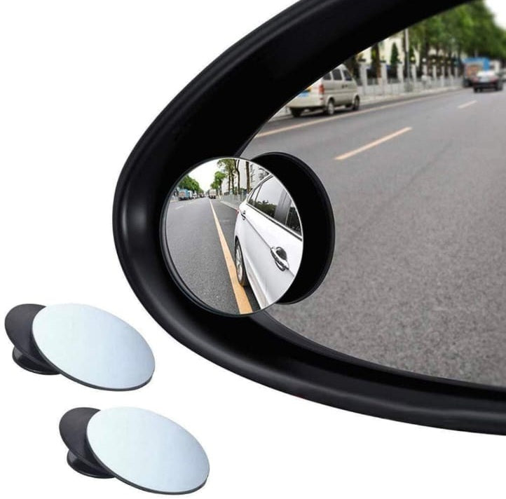 Wide Curved Rear View Mirror For Cars (Pack Of 1)
